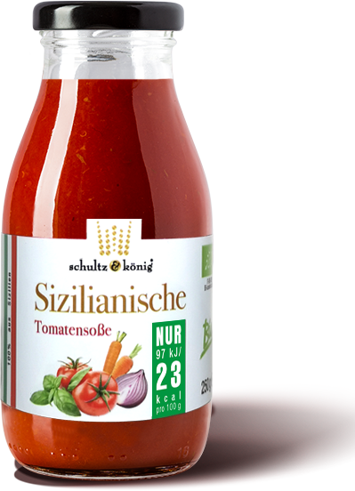 Sizilianische BIO Tomatensauce - 23kcal pro 100g - Glutenfrei und Vegan 250g