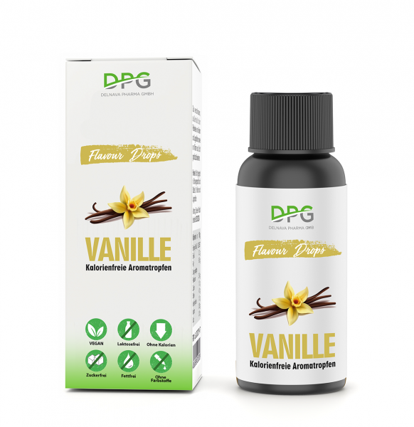 Flavour Drops Vanille – Kalorienfreie Aromatropfen 30ml