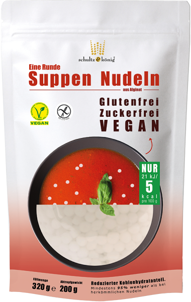 Runde Suppen Nudeln - Runde Algen Nudeln - 200g