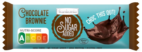 No Sugar Added Schokolade Brownie Riegel 50g