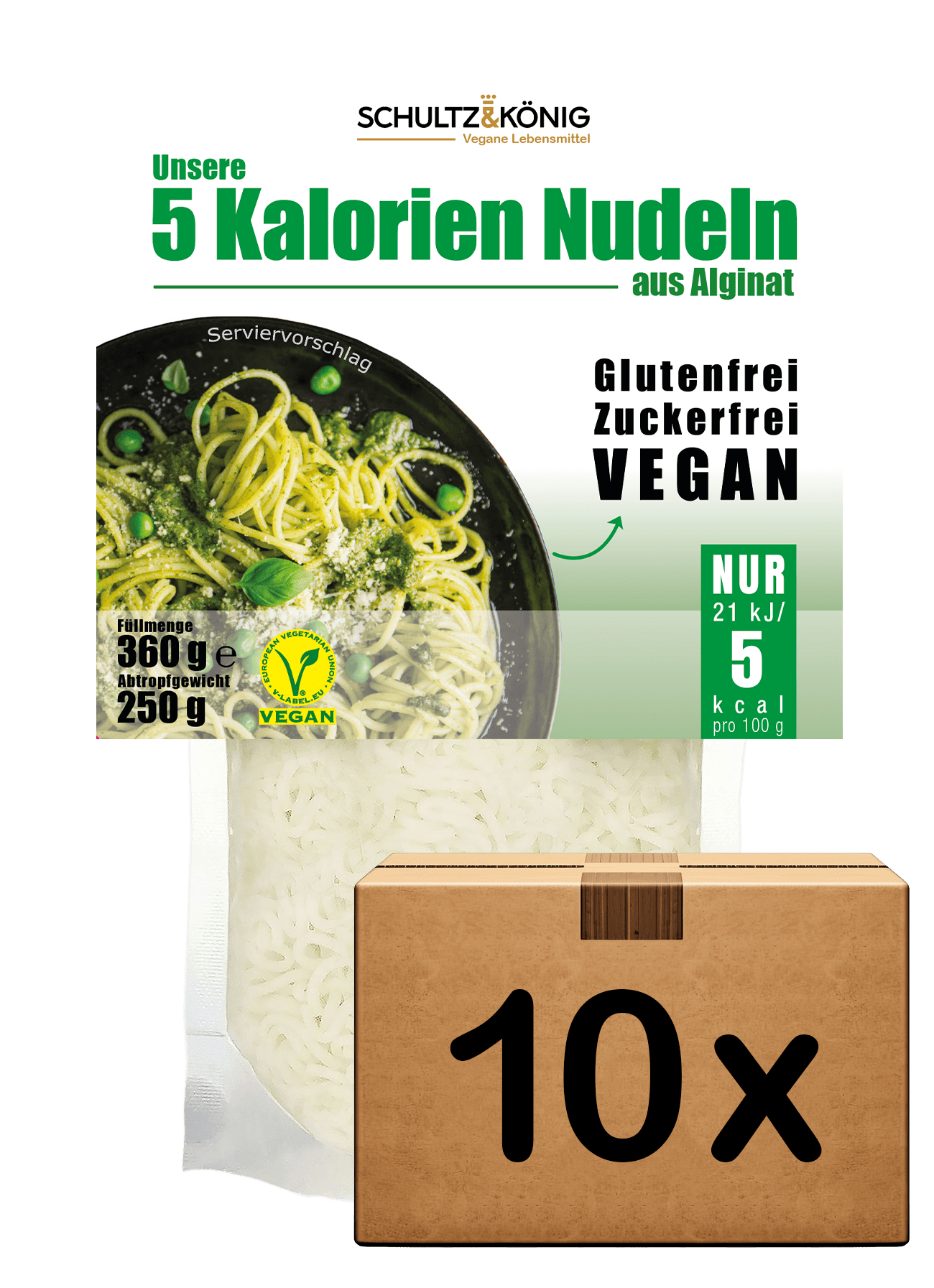 5 Kalorien Nudeln – Algen Nudeln – 10 x 250g