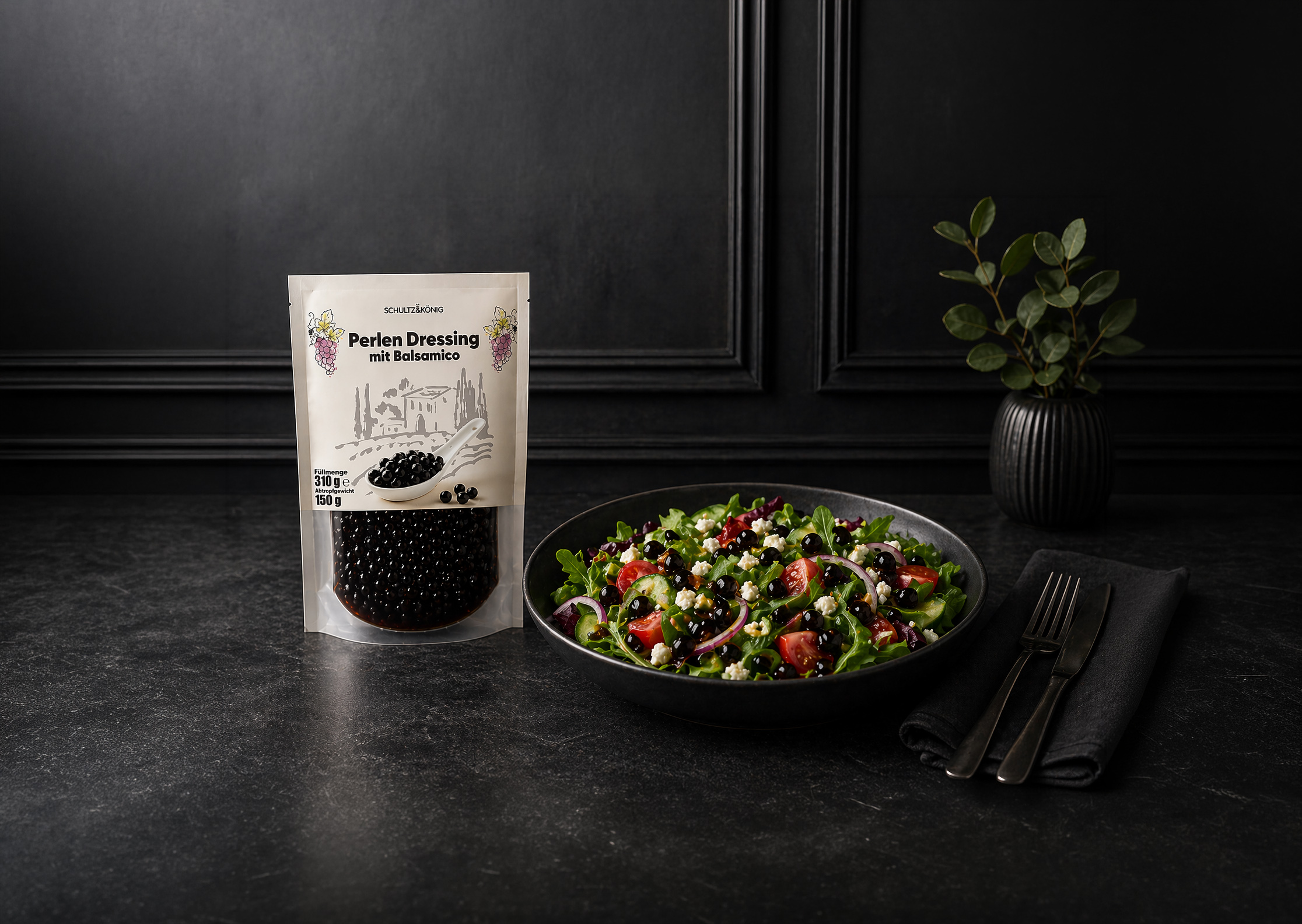 Perlen Dressing mit Balsamico